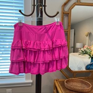 Lilly Pulitzer Hot Pink Nylon Skort - Size L